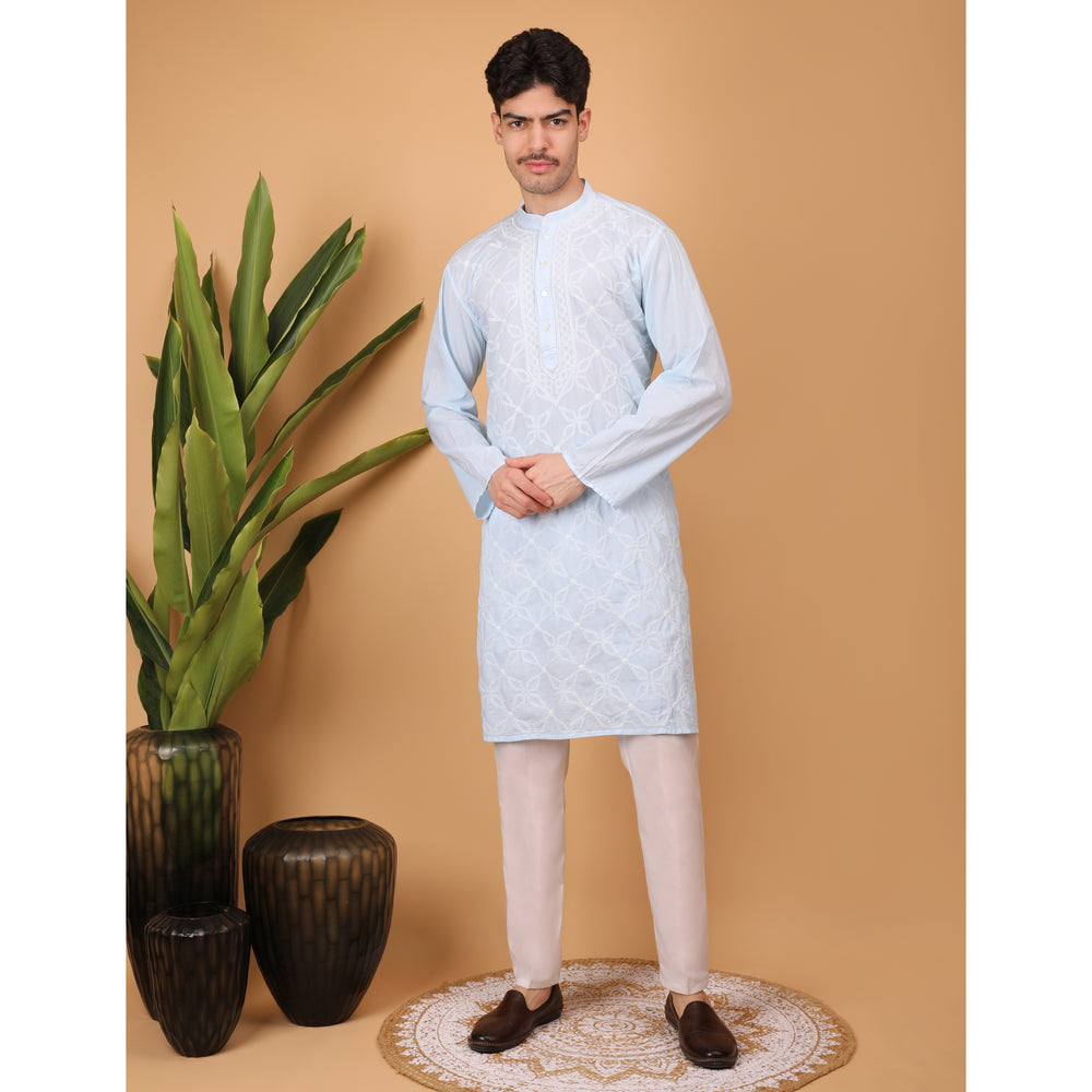 chikankari men kurta