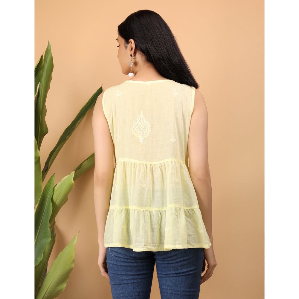 Chikankari Sleevless Top