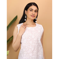 Chikankari Sleevless Top