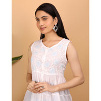 Chikankari Sleevless Top