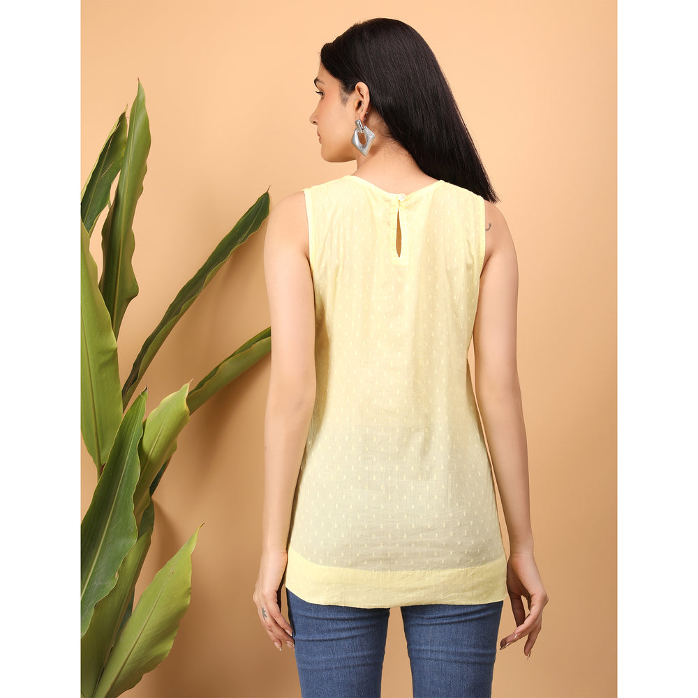 Chikankari Sleevless Top