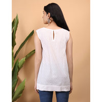 Chikankari Sleevless Top