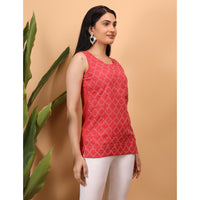 Chikankari Sleevless Top