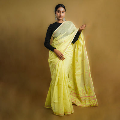 Chikankari Cotton Saree 