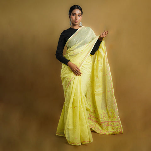 Chikankari Cotton Saree 