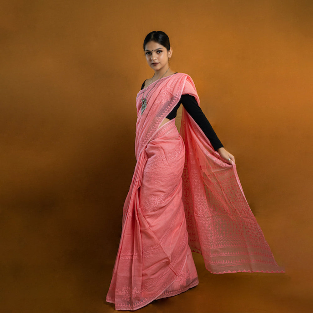 Chikankari Cotton Saree 