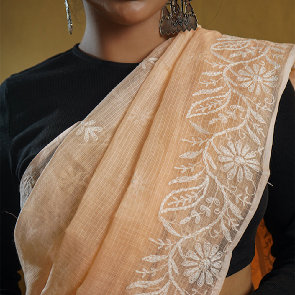  Chikankari Cotton Saree 
