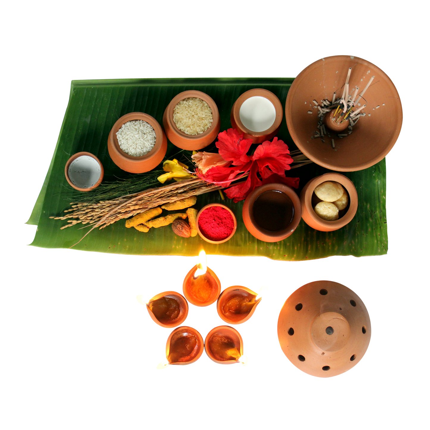 Puja Kit : Assorted Combinations of Terracotta Products
