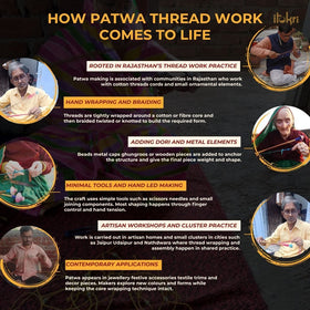 Grey - Handcrafted Patwa Thread & Sequin Work Bangle