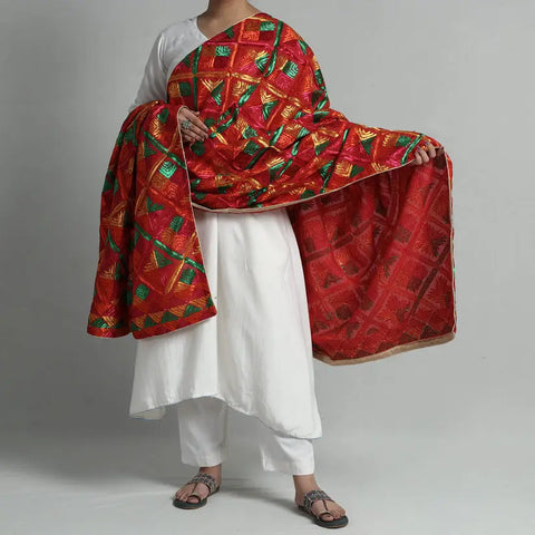 Contemporary twist: fusion of hand-embroidery phulkari