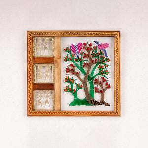 Pulkin - The Gond Tree of Life Wall Art Frame