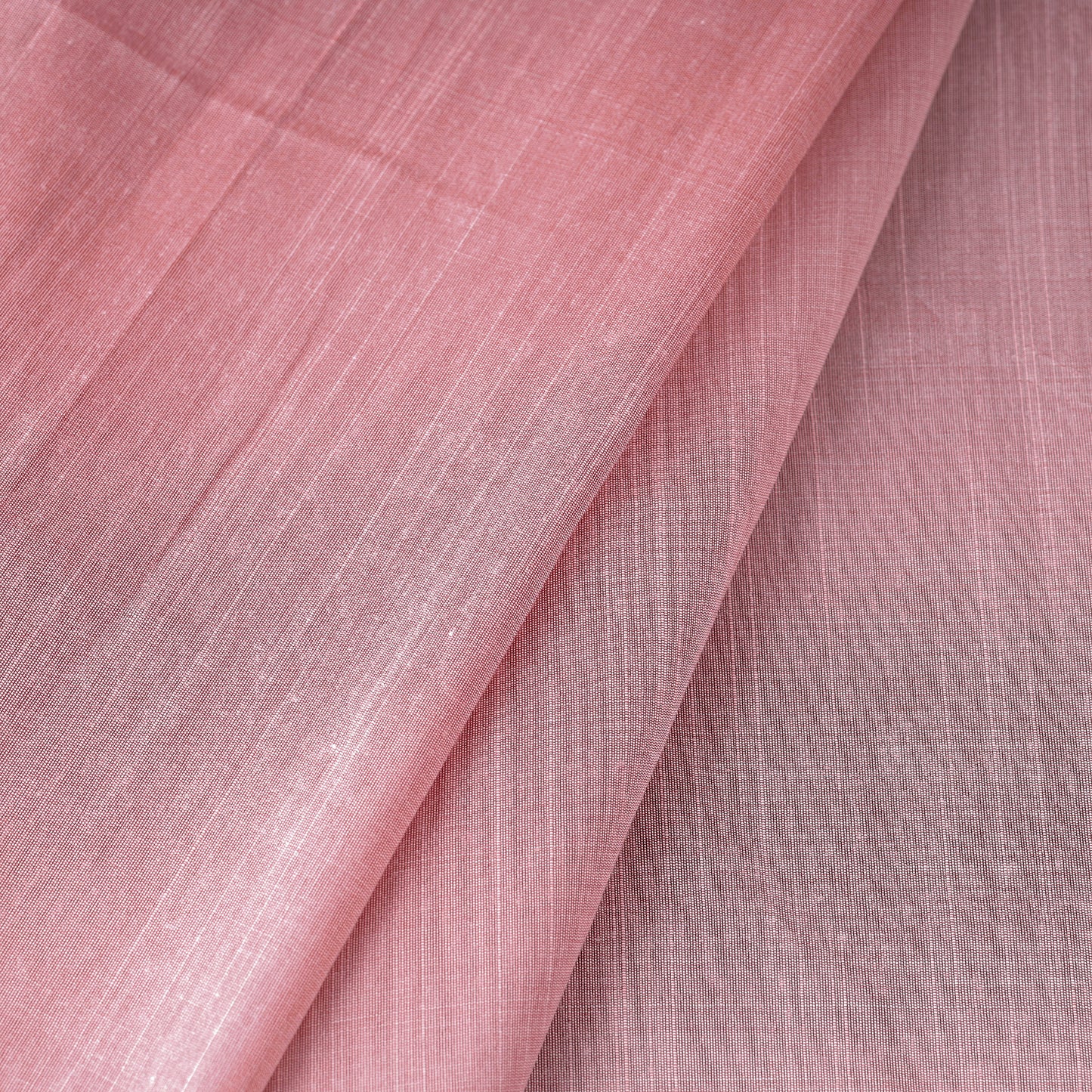 Pink - slub silk plain fabric 08 - handcrafted