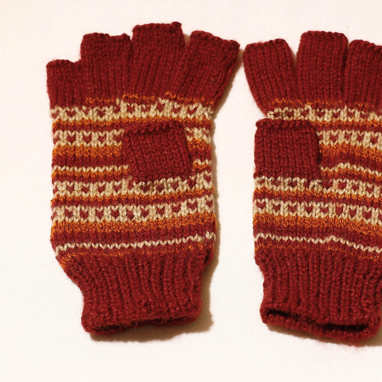 hand knitted gloves