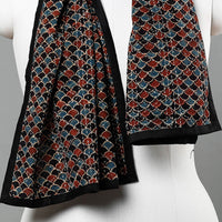 Multicolor - Ajrakh Block Printed Tagai Work Cotton Stole