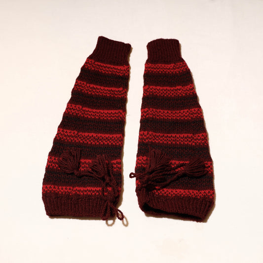 Brown - Kumaun Hand Knitted Woolen Leg Warmer
