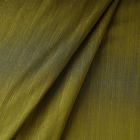 Buy Green Elegant Slub Silk Plain Fabric