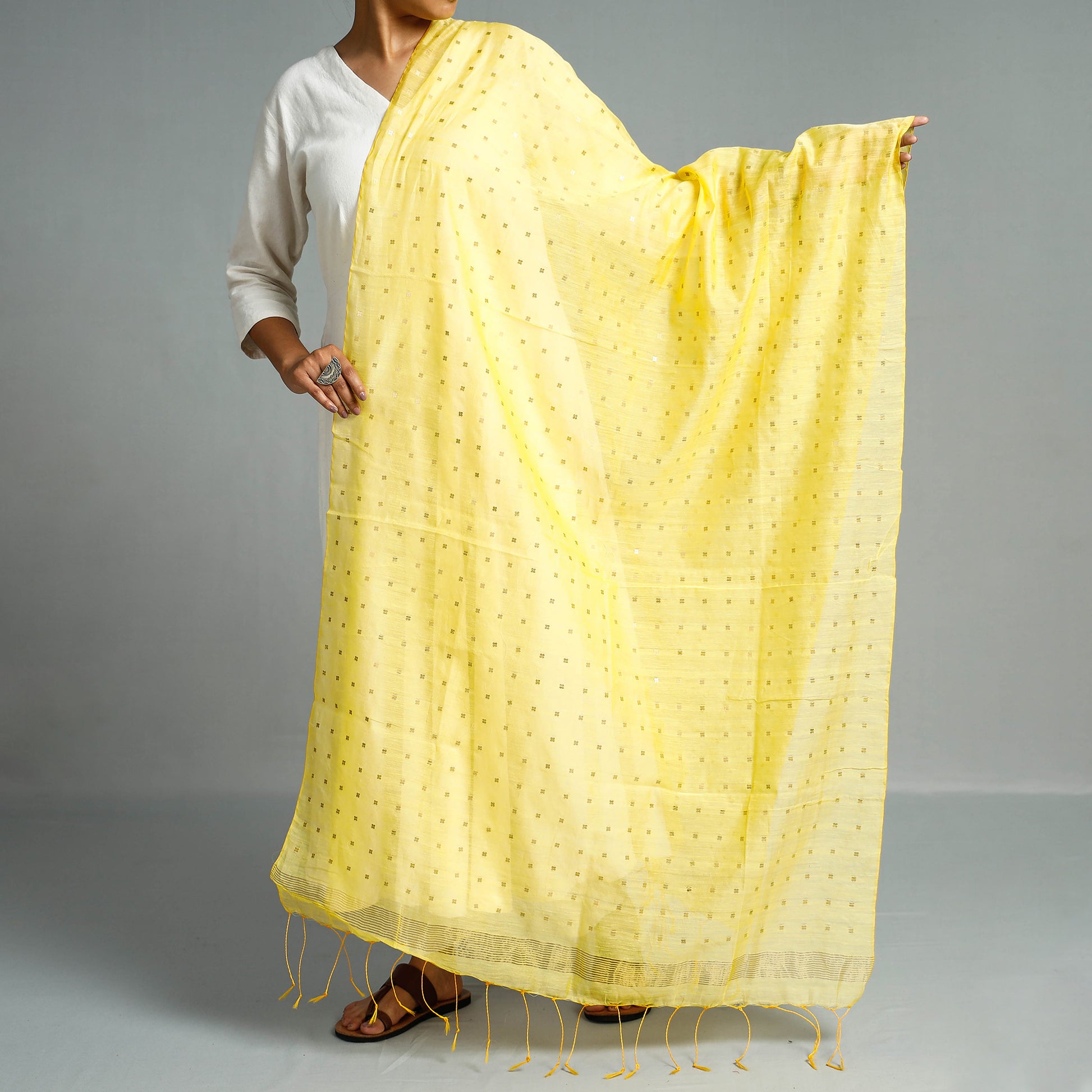 handloom silk cotton dupatta