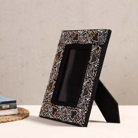  Lucknow Chikankari Hand Embroidery Silk Cover Photo Frame 