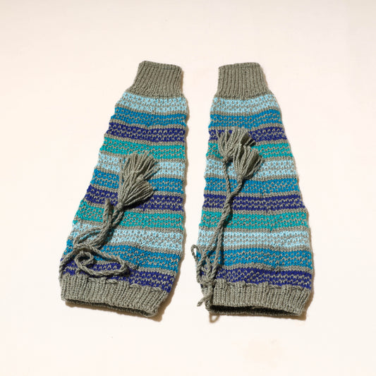 Grey - Kumaun Hand Knitted Woolen Leg Warmer
