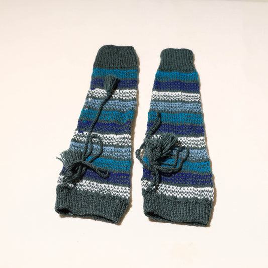 Grey - Kumaun Hand Knitted Woolen Leg Warmer
