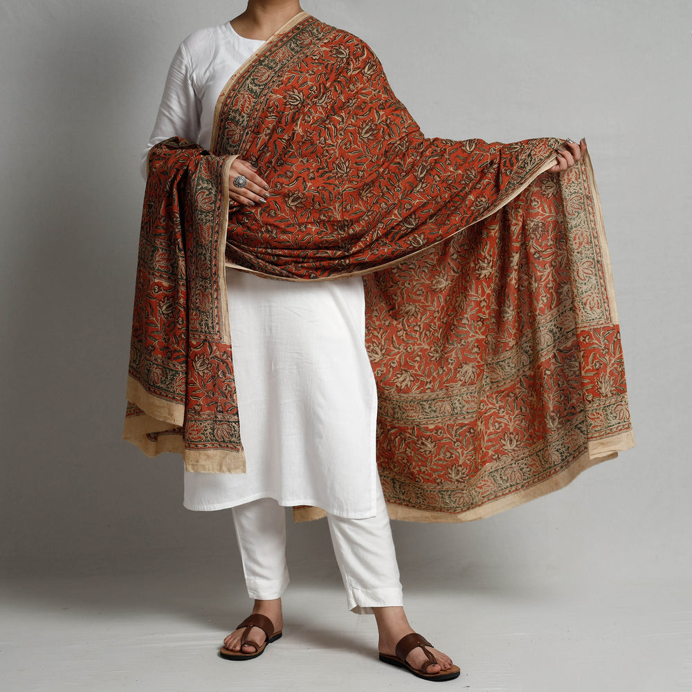 kalamkari cotton dupatta