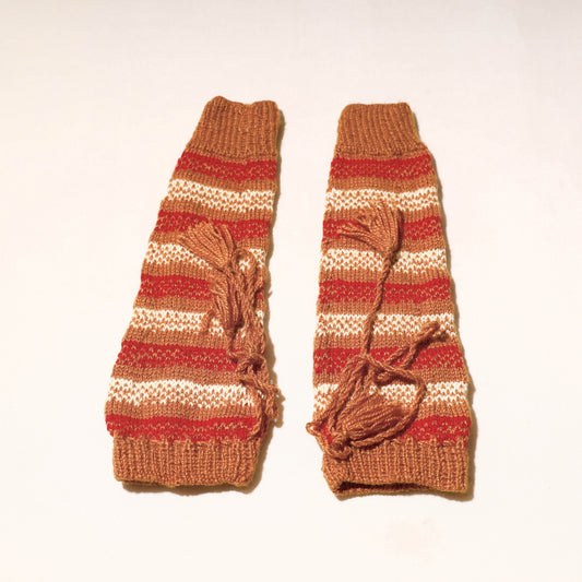 Beige - Kumaun Hand Knitted Woolen Leg Warmer