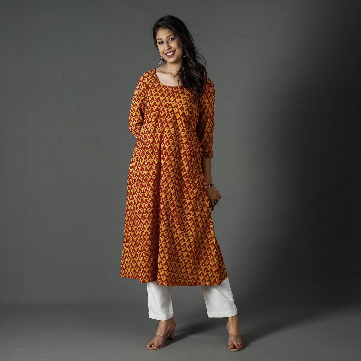 Pipad Block Printed Cotton Kurta