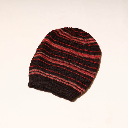 Brown - Kumaun Hand Knitted Woolen Cap
