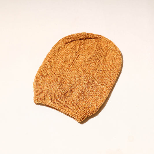 Yellow - Kumaun Hand Knitted Woolen Cap