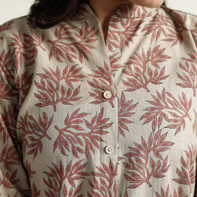 Buy Mangalagiri Block Printed Cotton Kurta with Palazzo Set Online at iTokri.com