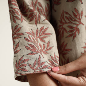 Buy Mangalagiri Block Printed Cotton Kurta with Palazzo Set Online at iTokri.com