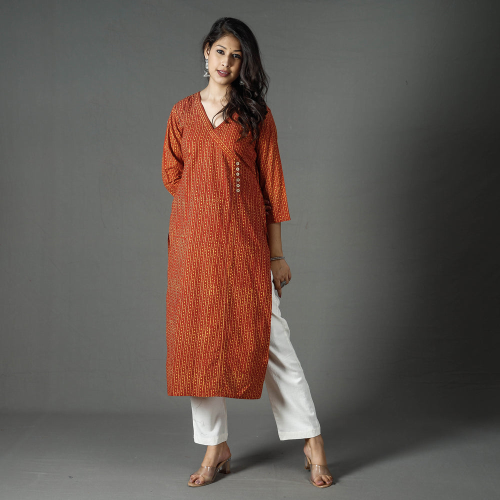 Pipad Block Printed Cotton Kurta