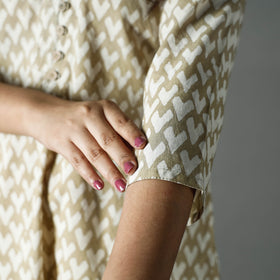 Buy Pipad Block Printed Cotton Long Kurta for Women