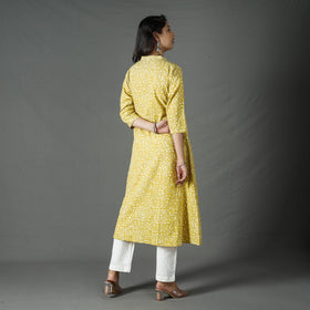 Buy Pipad Block Printed Cotton Long Kurta for Women
