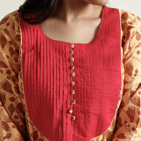 Block Print Handwoven Cotton A-Line Mangalagiri Kurta 07 