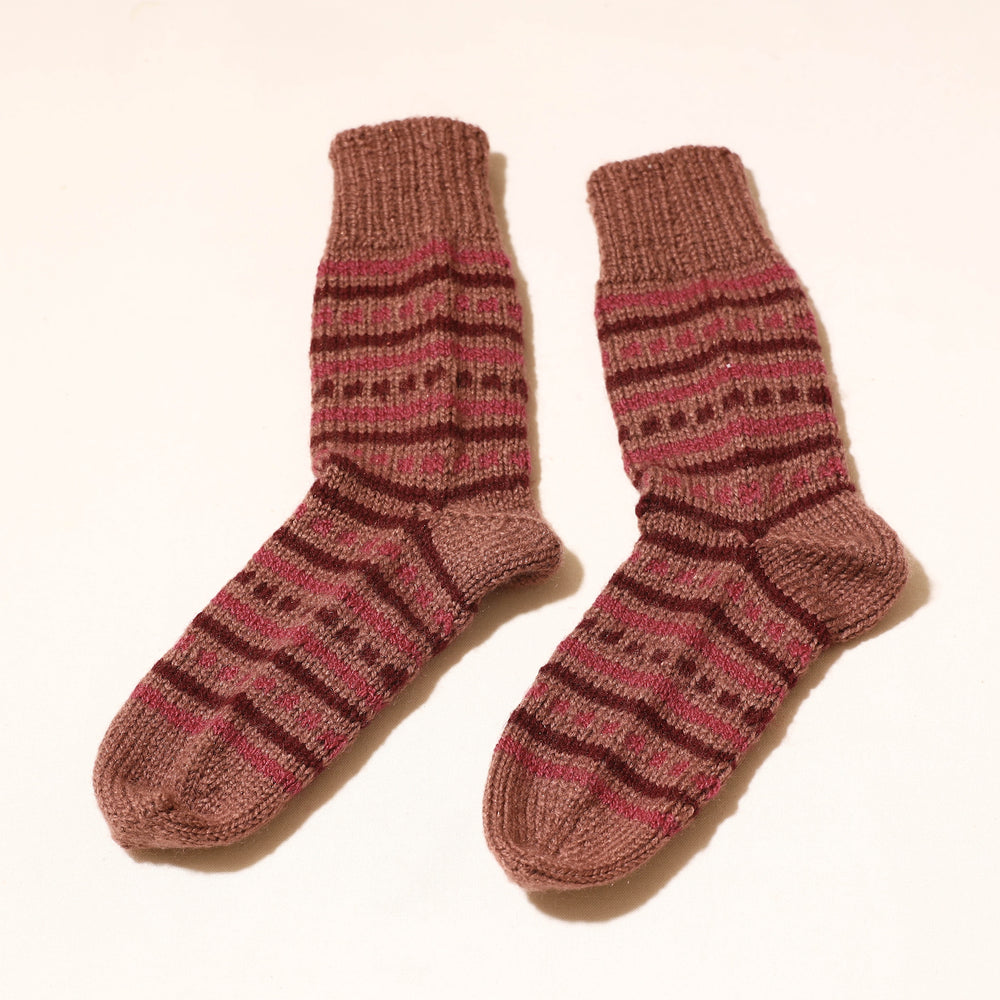 hand knitted woolen socks