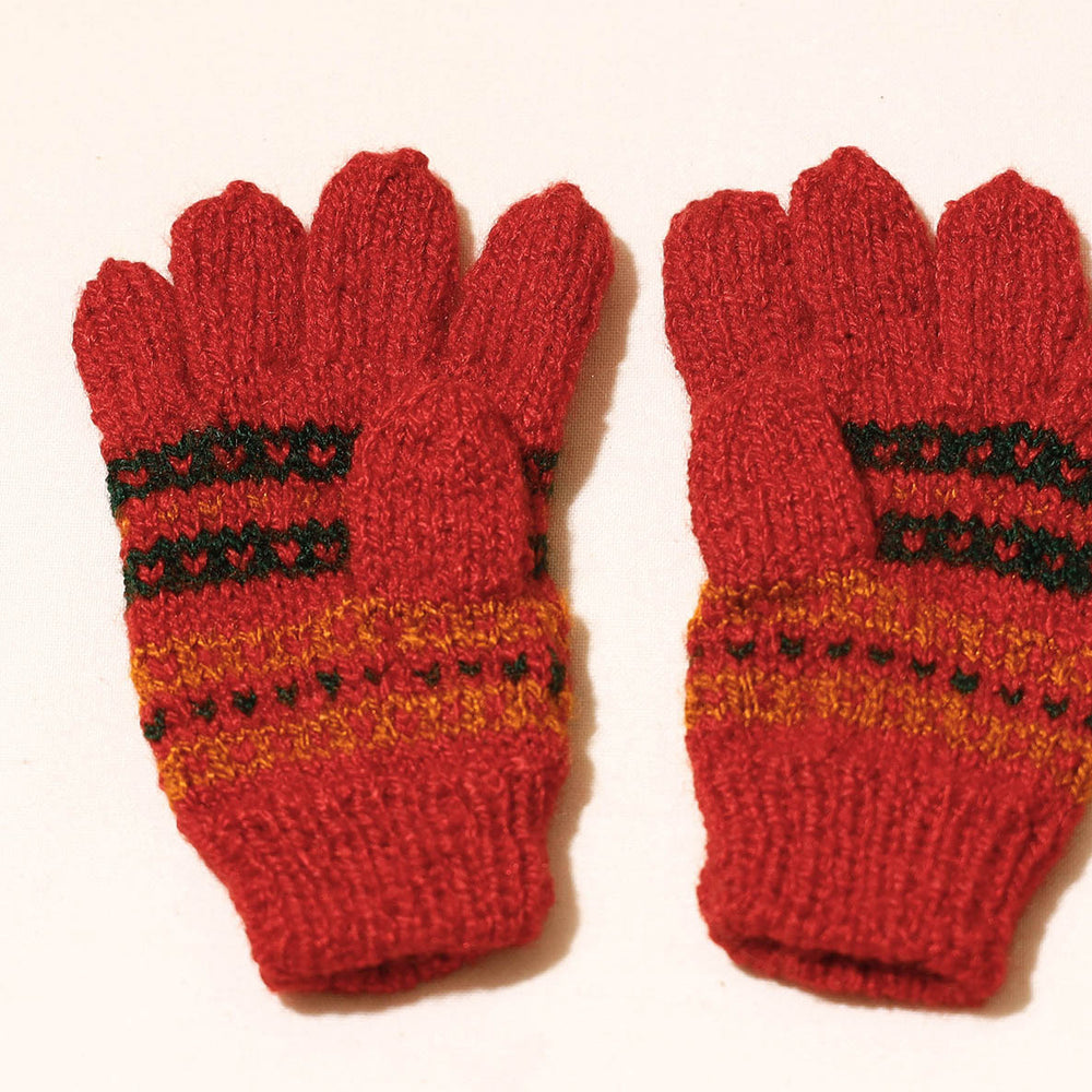 hand knitted gloves