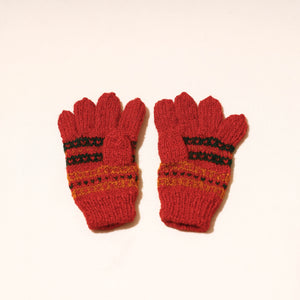 hand knitted gloves