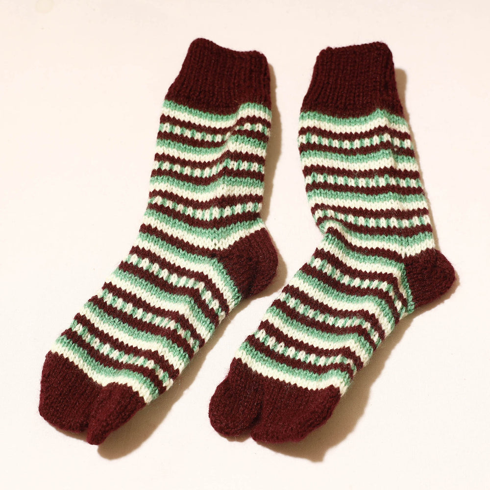 Multicolor - Kumaun Hand Knitted Woolen Socks (Adult)