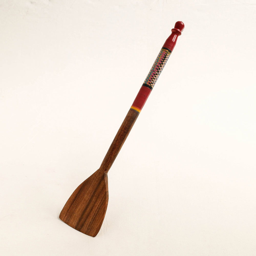 lacquered wooden spatula