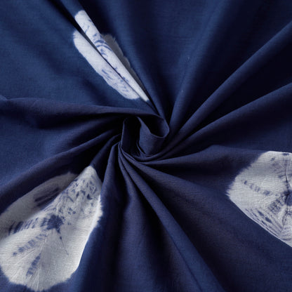Blue - Shibori Tie-Dye Pure Cotton Fabric