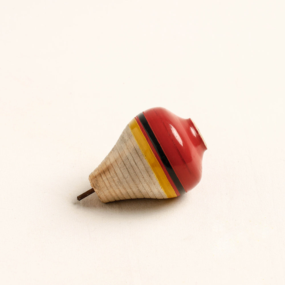 wooden spinning top