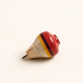  Handmade Lacquered Wooden Spinning Top - Lattu 