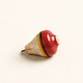  Handmade Lacquered Wooden Spinning Top - Lattu 