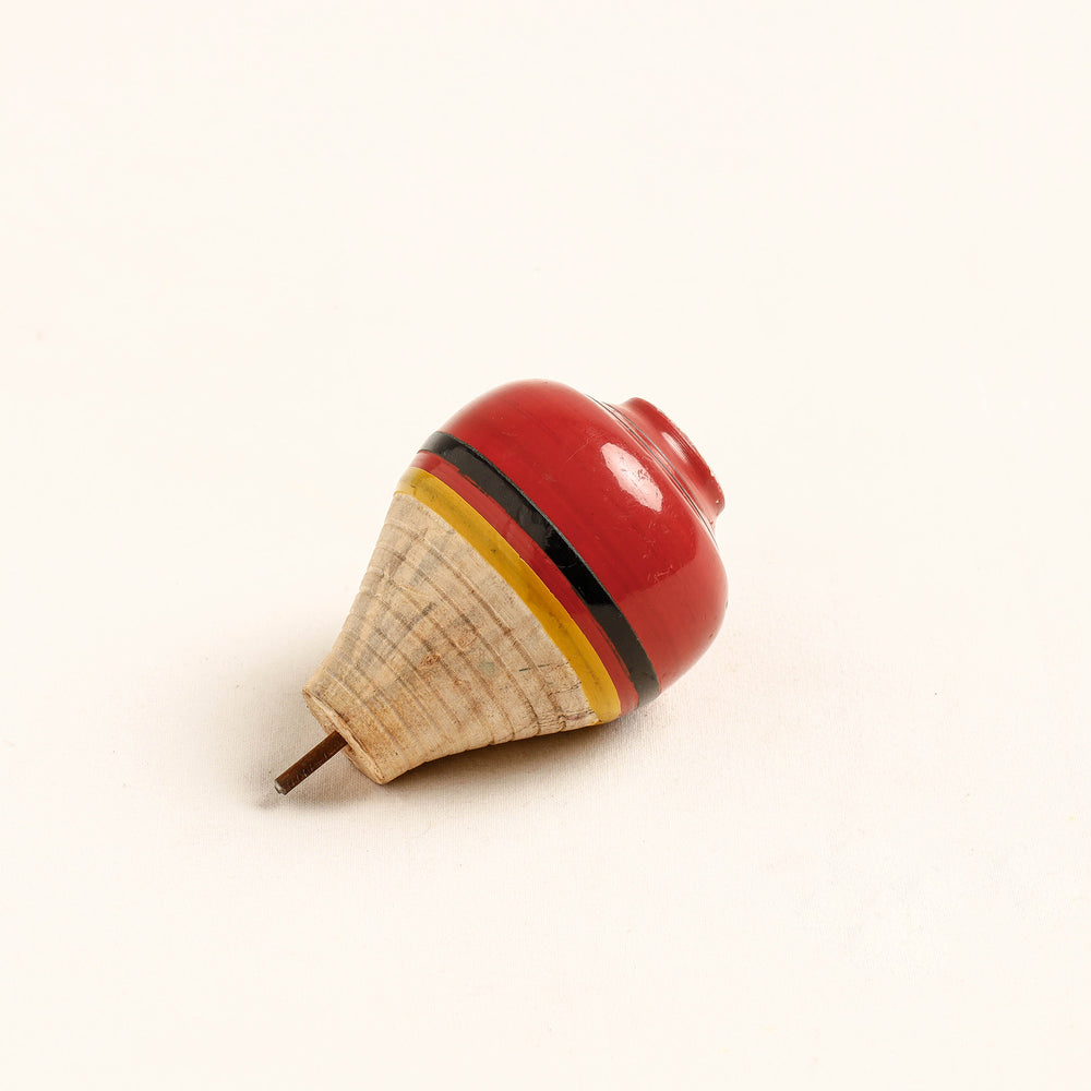 wooden spinning top