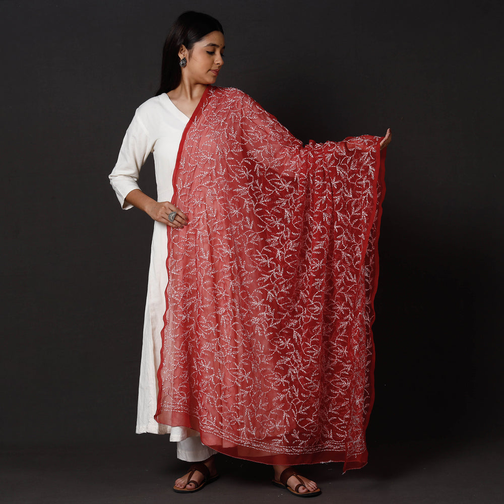 Chikankari Embroidery Dupatta
