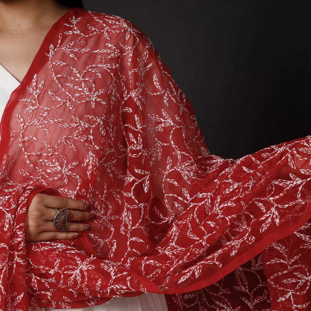 Chikankari Embroidery Dupatta
