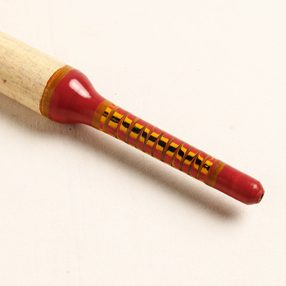 Handmade Lacquered Wooden Chakla Belan (Rolling Pin & Board)