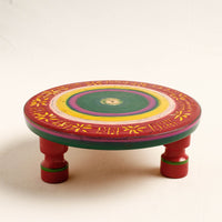 Handmade Lacquered Wooden Chakla Belan (Rolling Pin & Board)