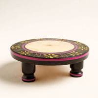 Handmade Lacquered Wooden Chakla Belan (Rolling Pin & Board)